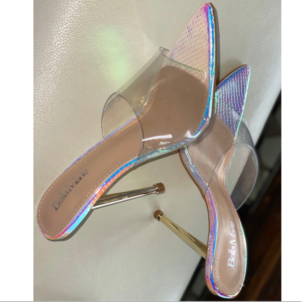 Clear Shoe - Pin Heel Sandals
